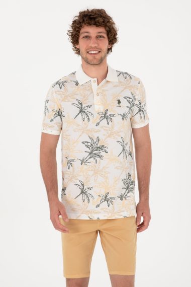 پولوشرت یقه پولو سفید  رگولار  مردانه یو اس پولو | US POLO ASSN