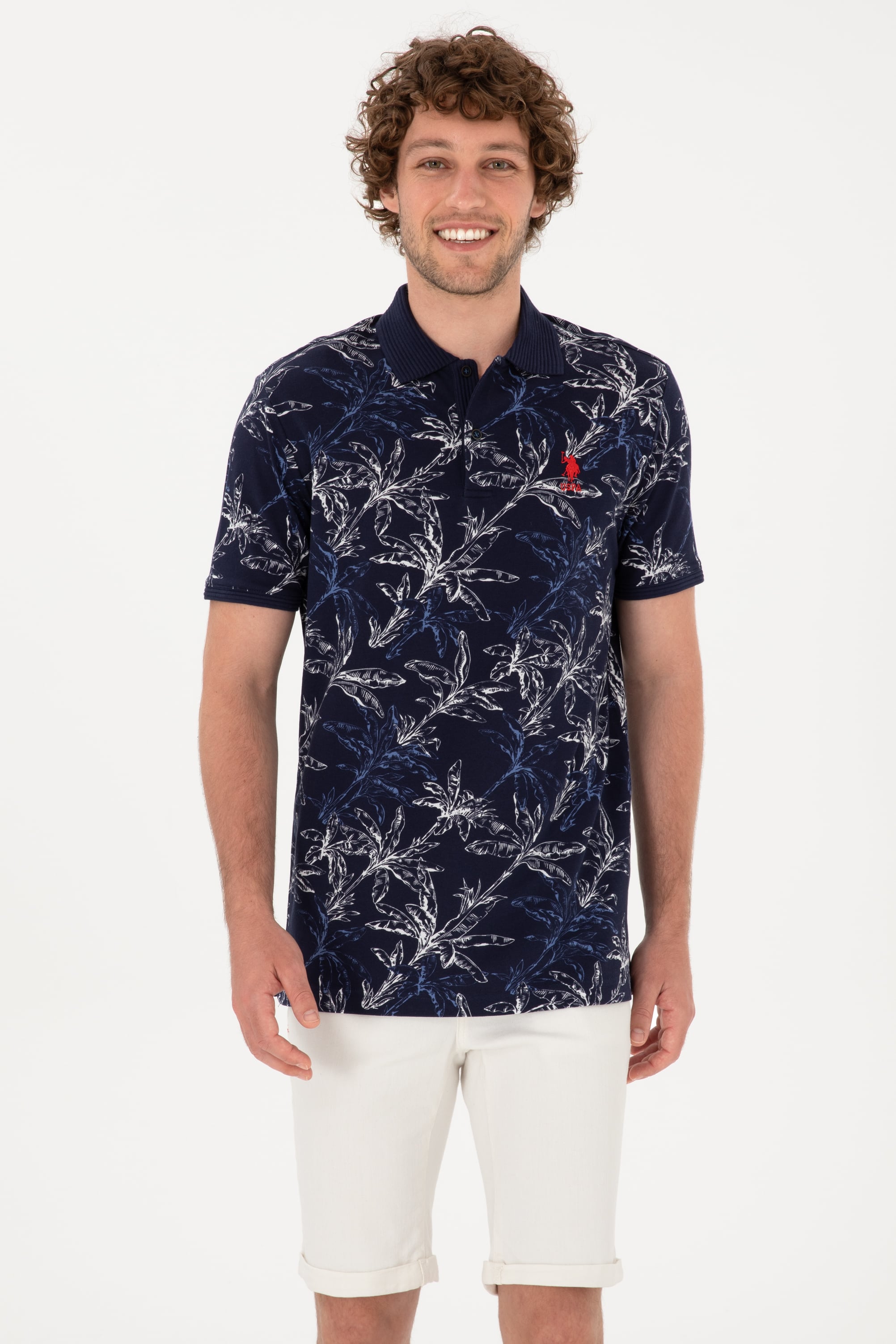 پولوشرت یقه پولو لاجورد رگولار مردانه یو اس پولو | US POLO ASSN