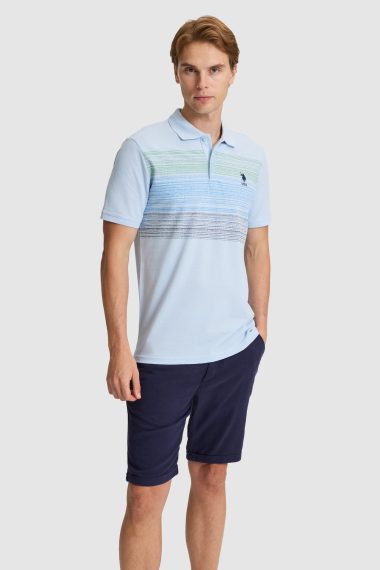 پولوشرت  سورمه ای روشن  رگولار  مردانه یو اس پولو | US POLO ASSN