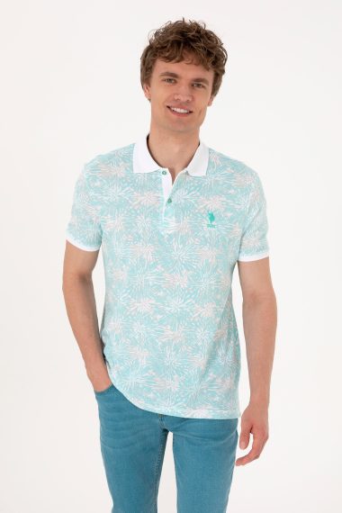 پولوشرت یقه پولو نعناعی  رگولار  مردانه یو اس پولو | US POLO ASSN