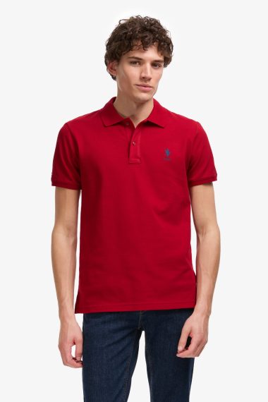 پولوشرت  بورگاندی  اندامی  مردانه یو اس پولو | US POLO ASSN