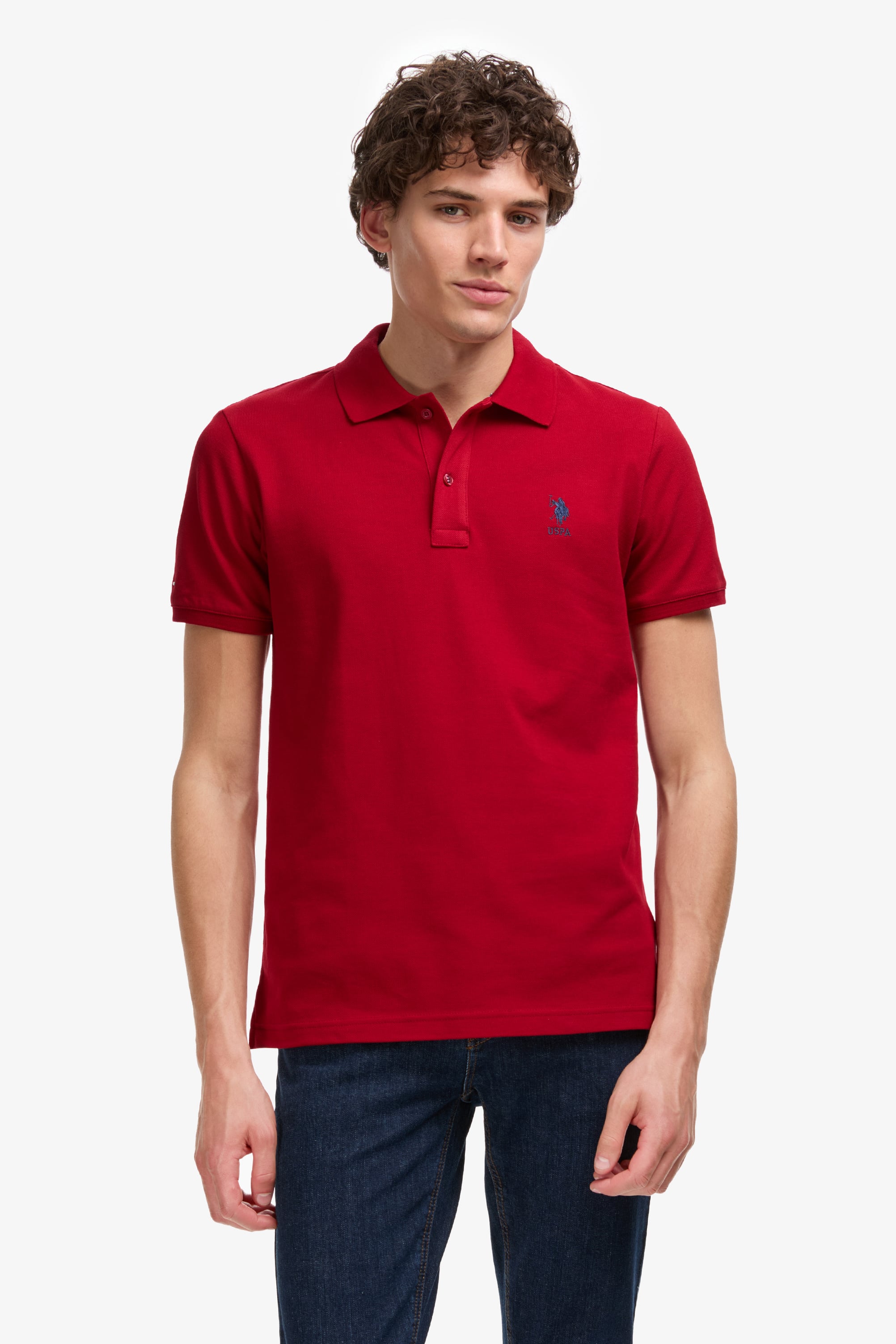 پولوشرت بورگاندی اندامی مردانه یو اس پولو | US POLO ASSN