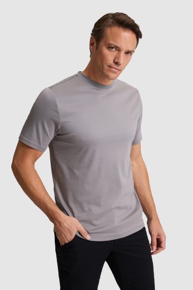 تی شرت یقه گرد  خاکستری  رگولار  مردانه یو اس پولو | US POLO ASSN