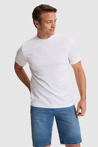 تی شرت یقه گرد  سفید  رگولار  مردانه یو اس پولو | US POLO ASSN