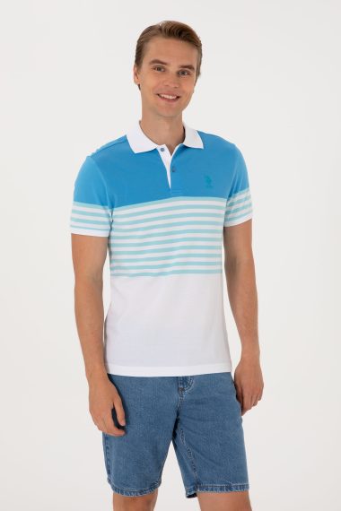 پولوشرت یقه پولو فیروزه ای  رگولار  مردانه یو اس پولو | US POLO ASSN