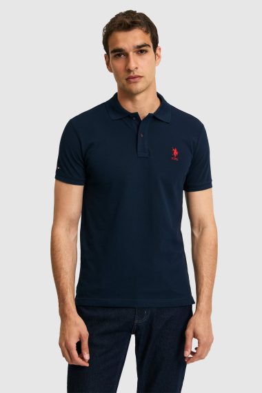 پولوشرت  لاجورد  اندامی  مردانه یو اس پولو | US POLO ASSN