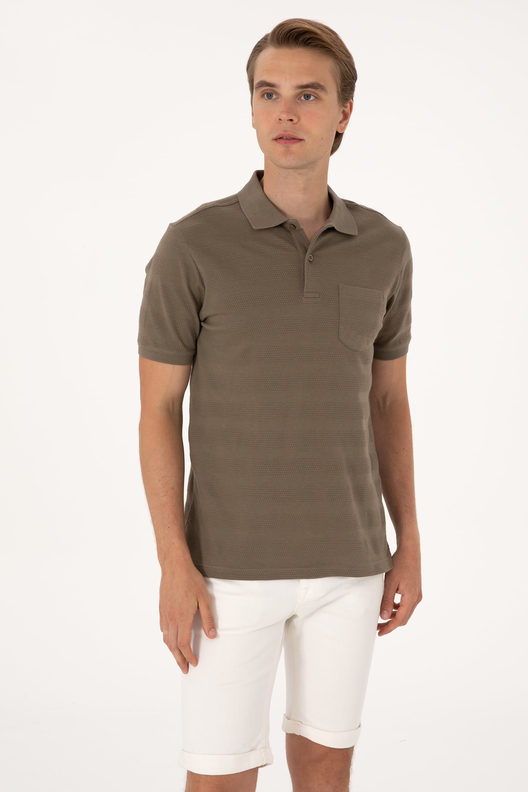 پولوشرت یقه پولو ویزون رگولار مردانه یو اس پولو | US POLO ASSN