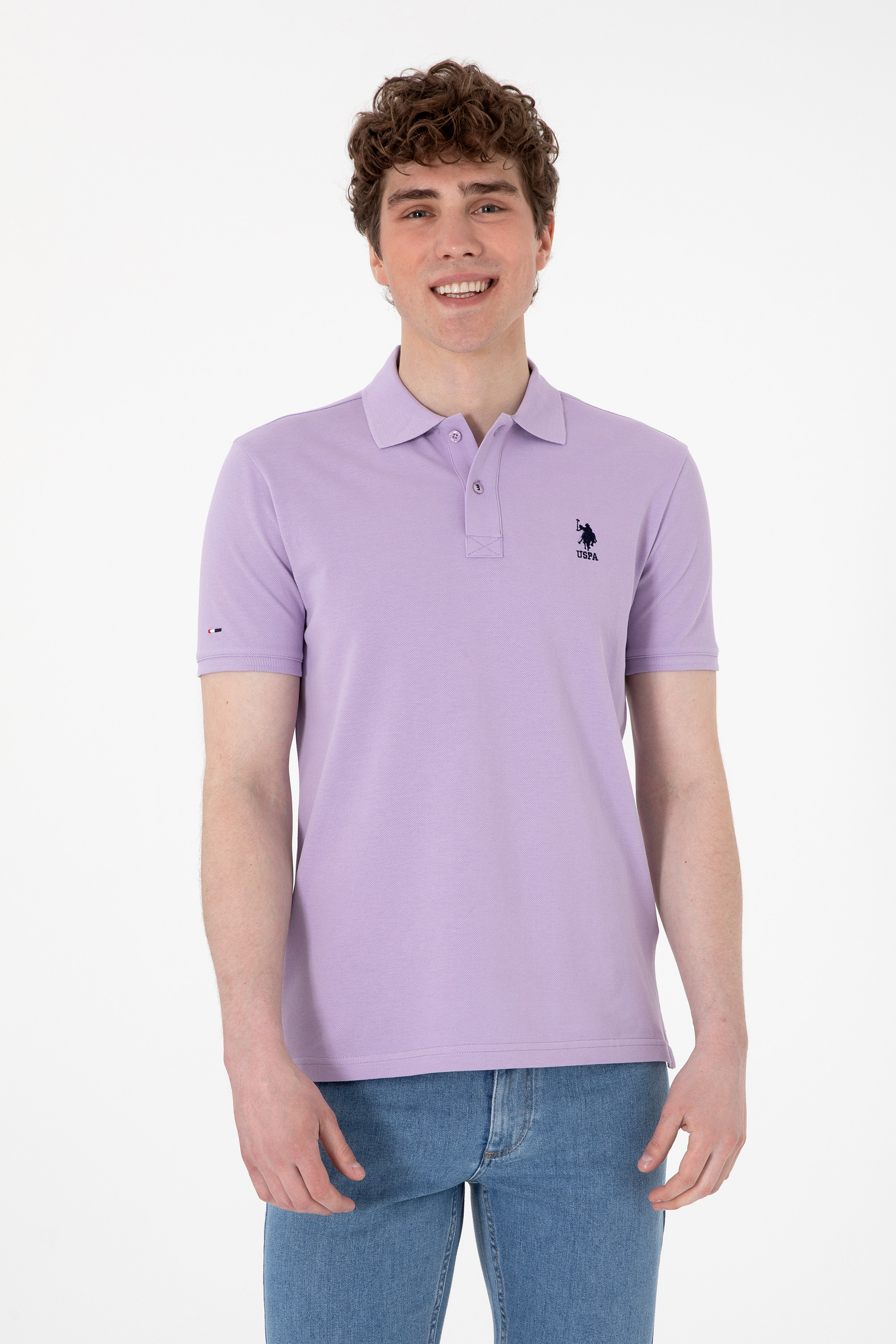 پولوشرت یقه پولو یاسی اندامی مردانه یو اس پولو | US POLO ASSN