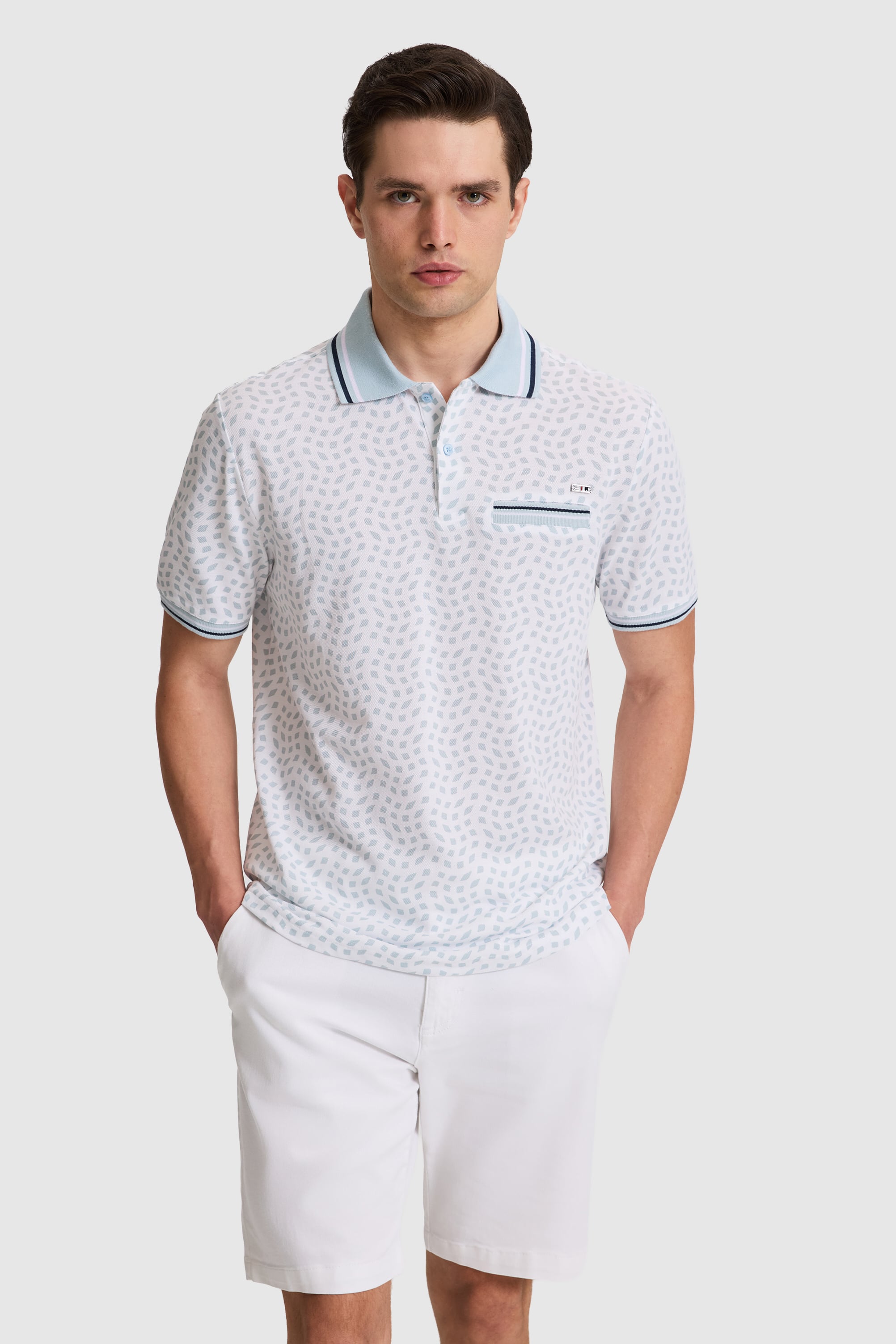 تی شرت سورمه ای روشن رگولار مردانه یو اس پولو | US POLO ASSN