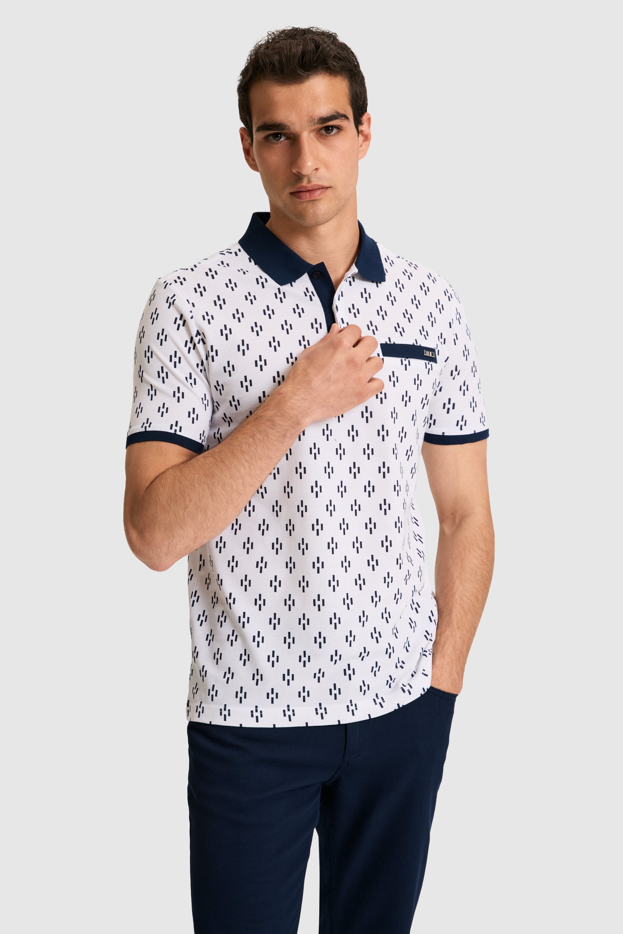 پولوشرت سفید رگولار مردانه یو اس پولو | US POLO ASSN