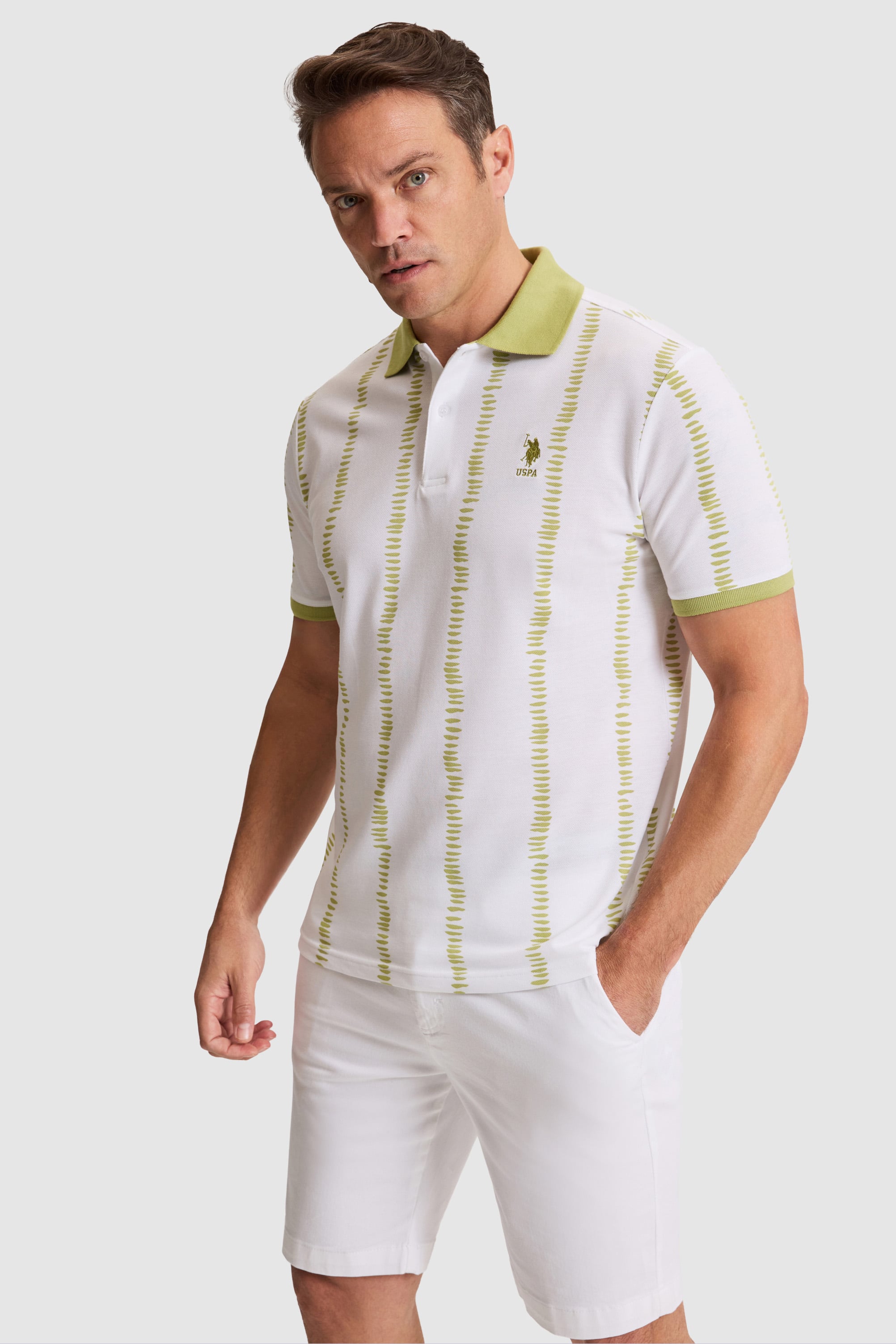 پولوشرت سبز رگولار مردانه یو اس پولو | US POLO ASSN