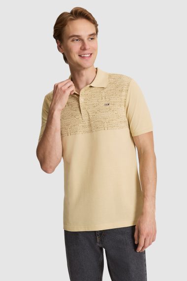 پولوشرت  بژ  رگولار  مردانه یو اس پولو | US POLO ASSN