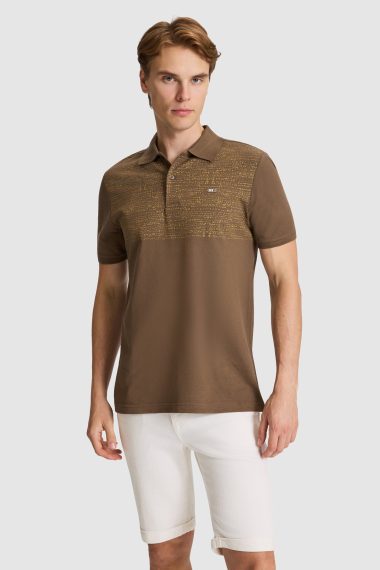 پولوشرت  قهوه ای  رگولار  مردانه یو اس پولو | US POLO ASSN