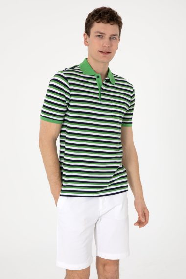 پولوشرت  سبز  رگولار  مردانه یو اس پولو | US POLO ASSN