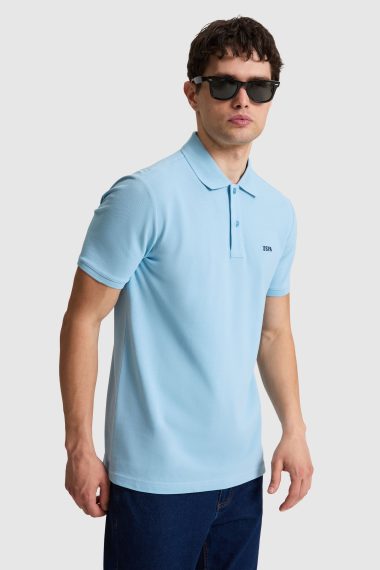 پولوشرت  آبی  رگولار  مردانه یو اس پولو | US POLO ASSN