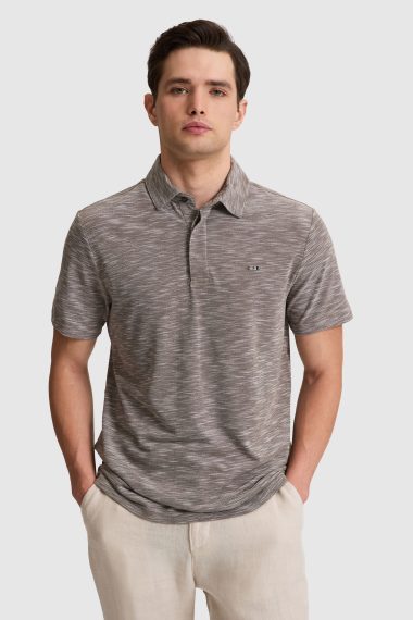 پولوشرت  قهوه ای  رگولار  مردانه یو اس پولو | US POLO ASSN