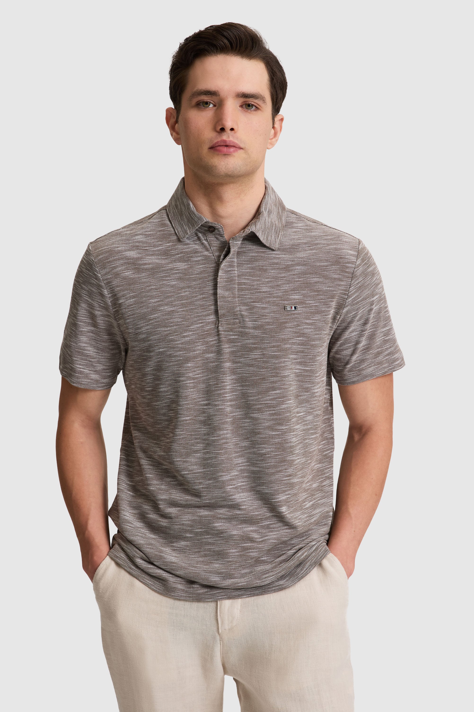 پولوشرت قهوه ای رگولار مردانه یو اس پولو | US POLO ASSN