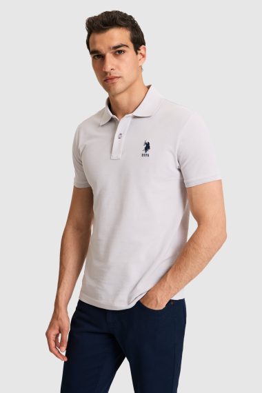 پولوشرت  خاکستری روشن  اندامی  مردانه یو اس پولو | US POLO ASSN