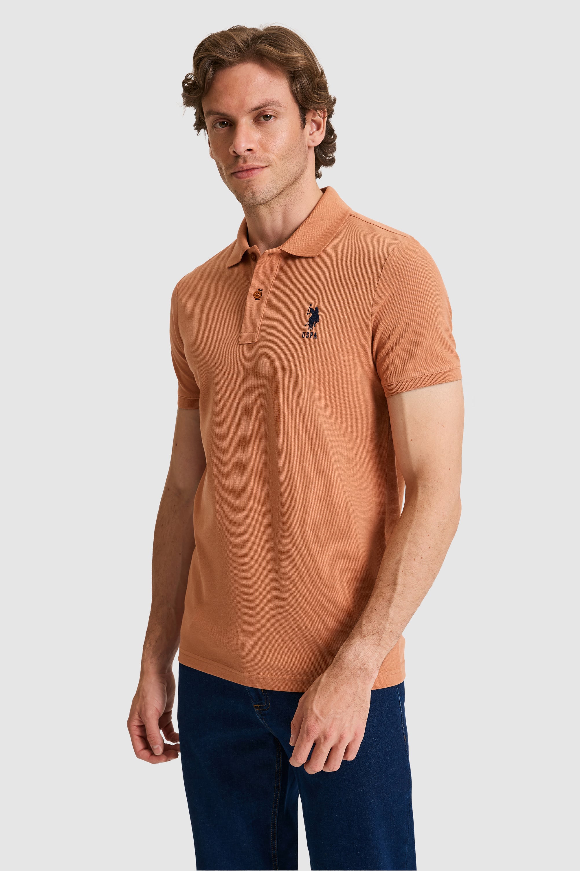 پولوشرت رز خشک اندامی مردانه یو اس پولو | US POLO ASSN