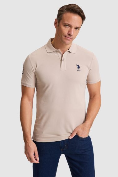 پولوشرت  خاکستری  اندامی  مردانه یو اس پولو | US POLO ASSN