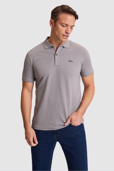 پولوشرت  خاکستری  رگولار  مردانه یو اس پولو | US POLO ASSN