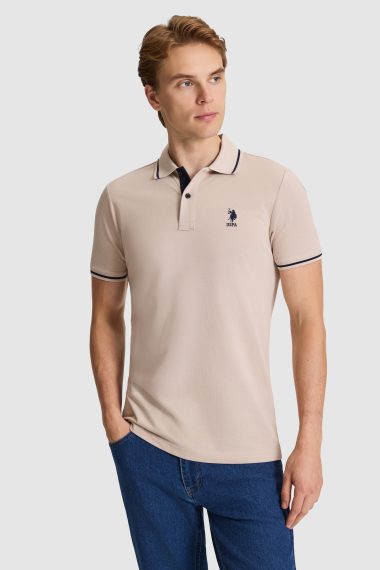 پولوشرت  خاکستری  اندامی  مردانه یو اس پولو | US POLO ASSN