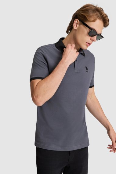 پولوشرت  زغالی  رگولار  مردانه یو اس پولو | US POLO ASSN