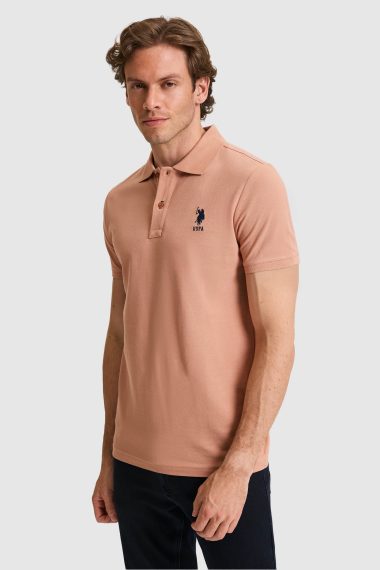 پولوشرت  صورتی  اندامی  مردانه یو اس پولو | US POLO ASSN