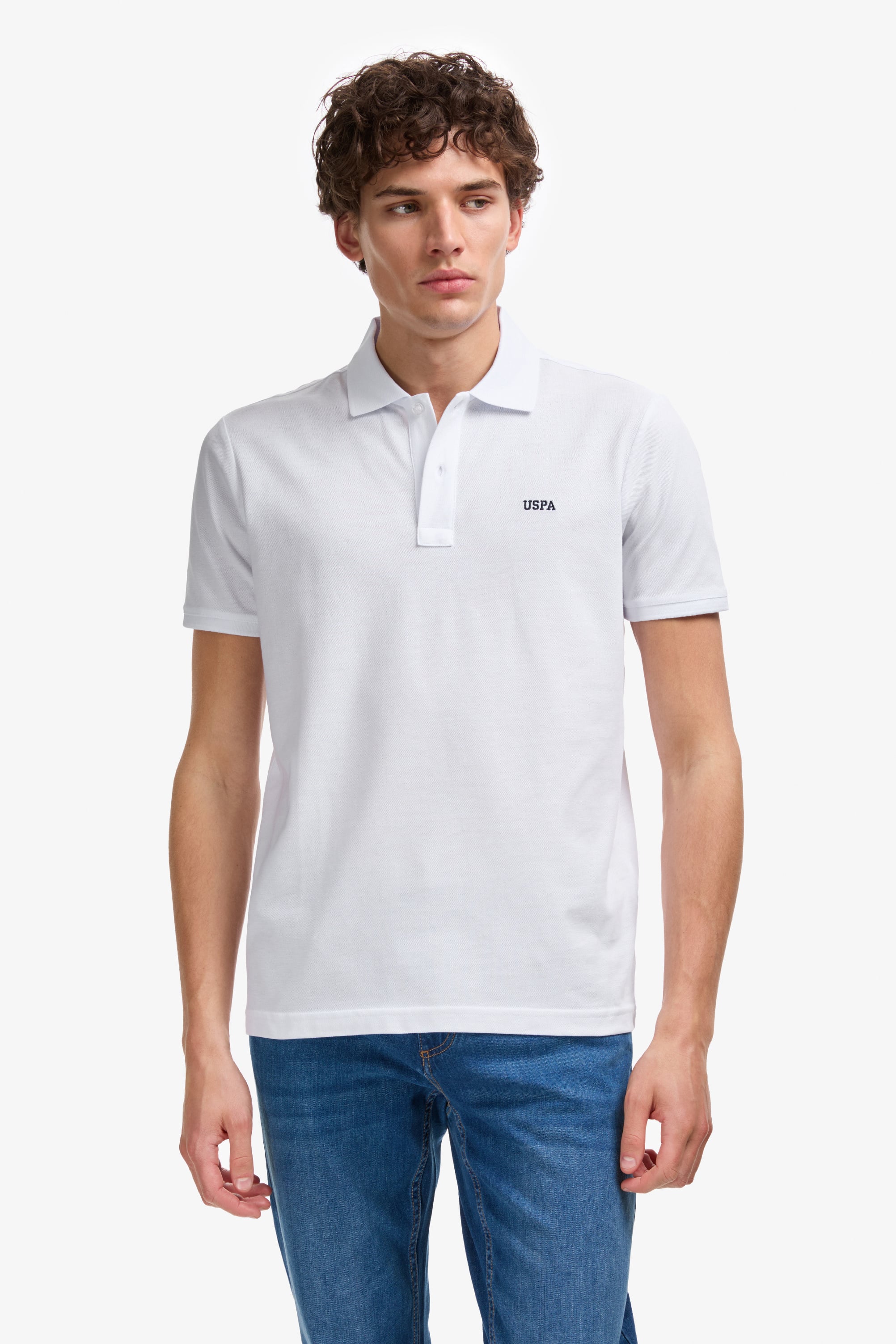 پولوشرت سفید رگولار مردانه یو اس پولو | US POLO ASSN