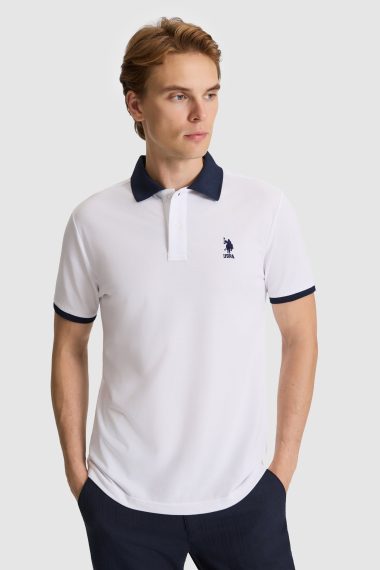 پولوشرت  سفید  رگولار  مردانه یو اس پولو | US POLO ASSN