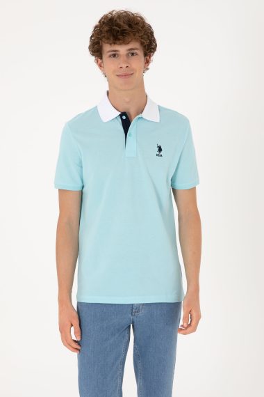 پولوشرت یقه پولو نیلی  رگولار  مردانه یو اس پولو | US POLO ASSN