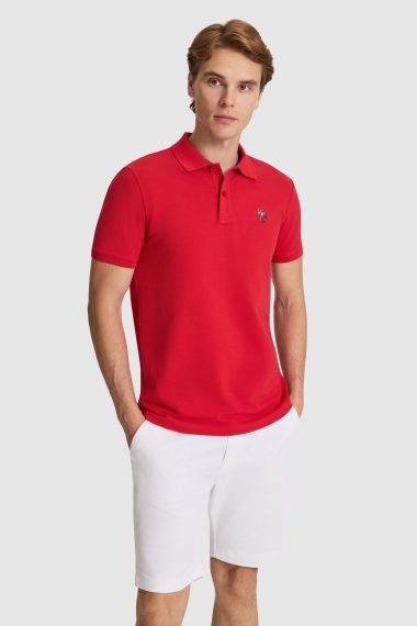 پولوشرت  قرمز  رگولار  مردانه یو اس پولو | US POLO ASSN