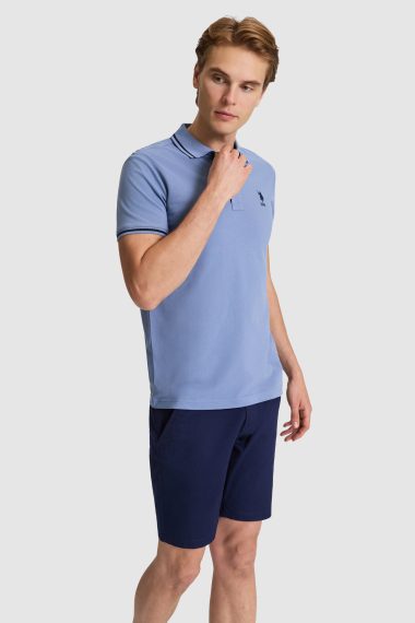 پولوشرت  نیلی  اندامی  مردانه یو اس پولو | US POLO ASSN