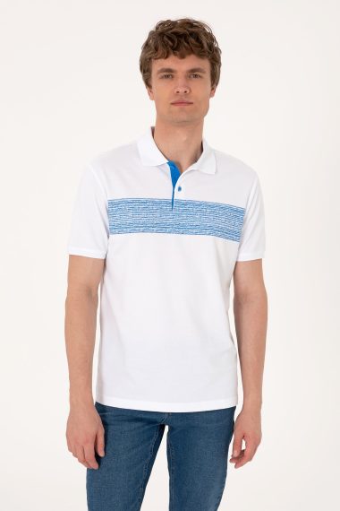 پولوشرت یقه پولو آبی  رگولار  مردانه یو اس پولو | US POLO ASSN