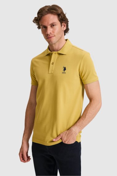 پولوشرت  سبز  اندامی  مردانه یو اس پولو | US POLO ASSN