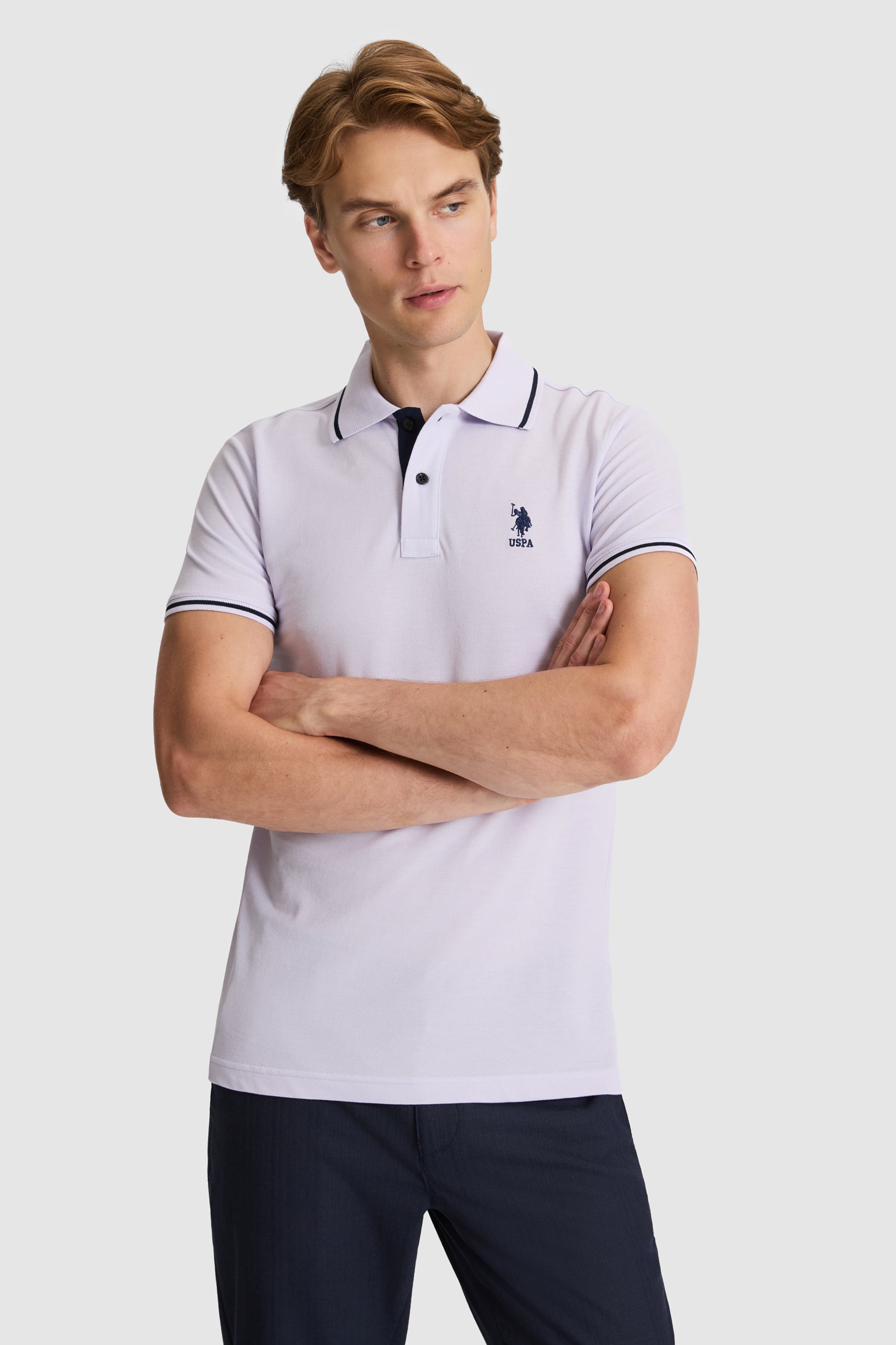 پولوشرت یاسی اندامی مردانه یو اس پولو | US POLO ASSN